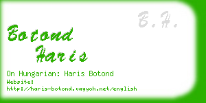 botond haris business card